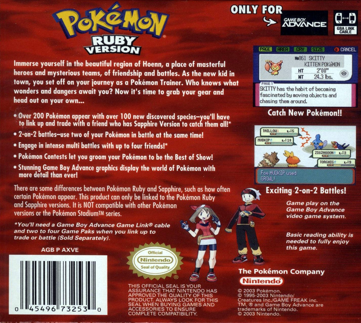 Pokemon Ruby Version - Game Boy Advance