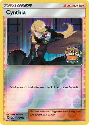 Cynthia - 119a/156 (Regional Championships) 119a/156 - Ultra Prism Reverse Pokemon Holofoil
