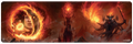 The Lord of the Rings: Tales of Middle-earth Frodo and Sauron 8ft Table Playmat for Magic: The Gathering