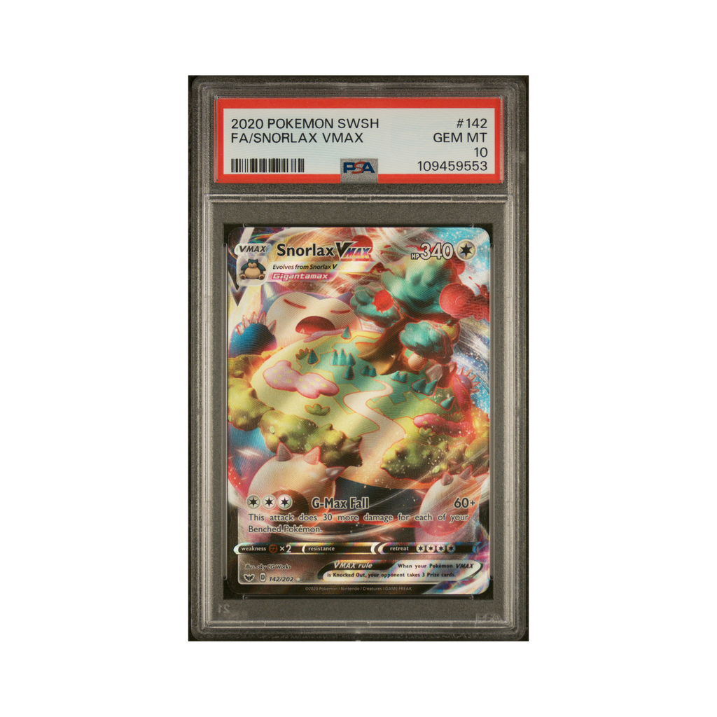 2020 Pokemon Sword & Shield Snorlax VMAX #142 PSA 10