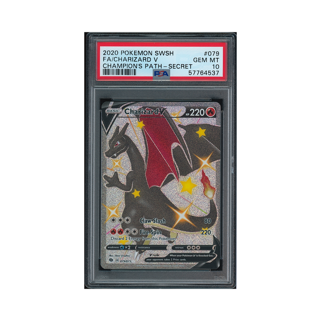 2020 Pokemon Sword & Shield Champion's Path Charizard V #079 PSA 10
