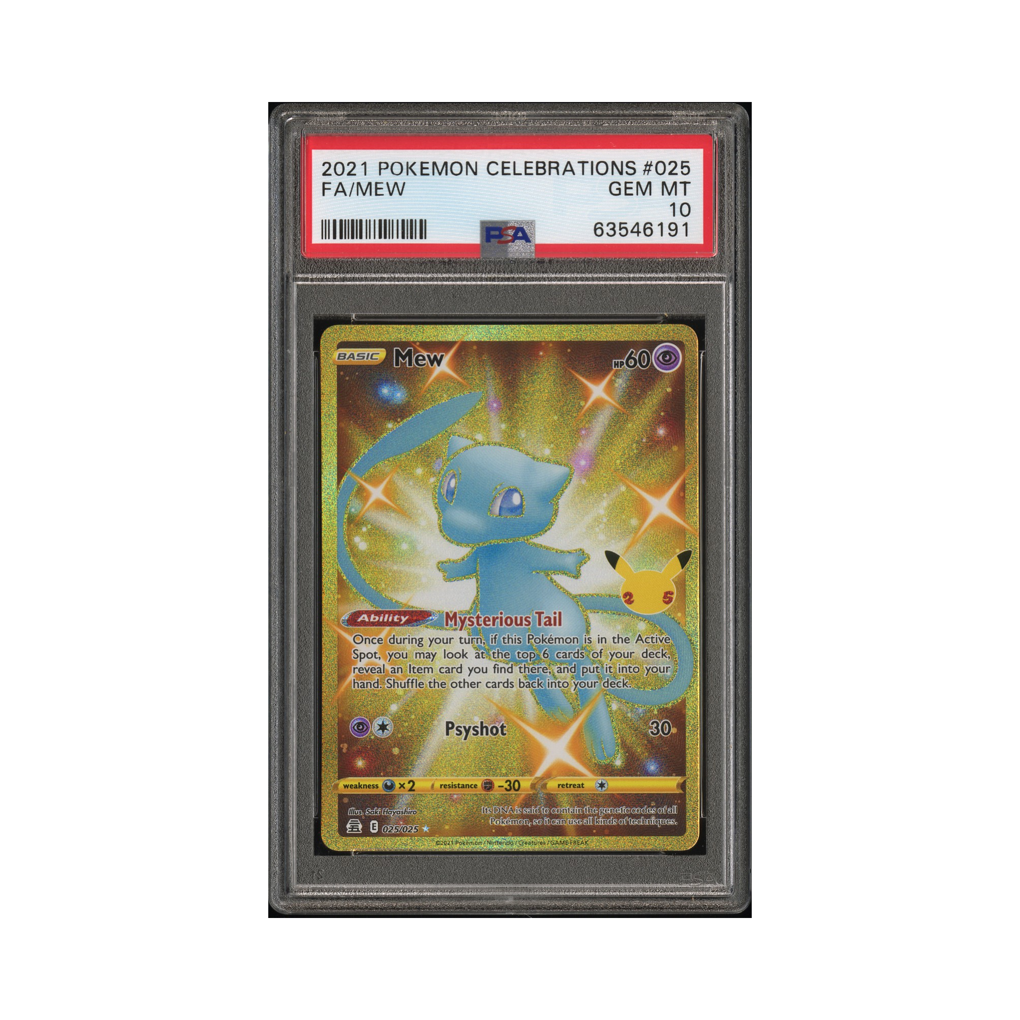 2021 Pokemon Celebrations Mew #25 PSA 10