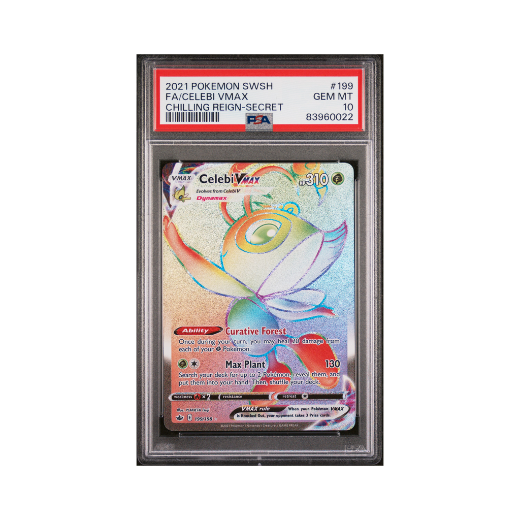 2021 Pokemon Chilling Reign Celebi VMAX #199 PSA 10