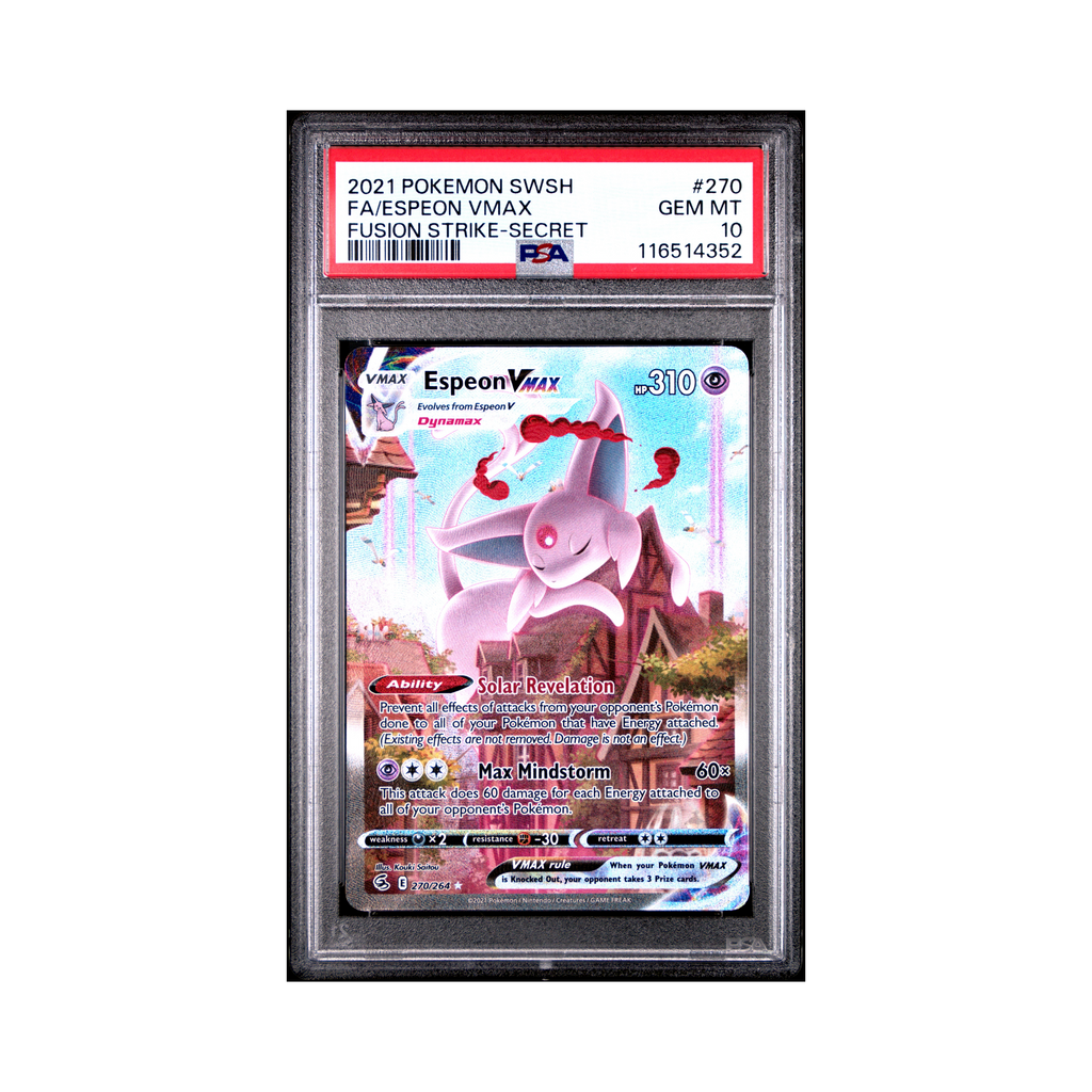 2021 Pokemon Sword & Shield Fusion Strike Espeon VMAX #270 PSA 10
