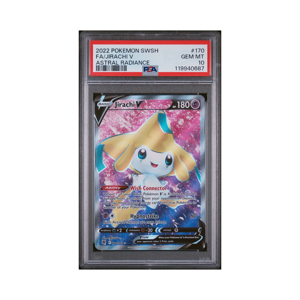 2022 Pokemon Sword & Shield Astral Radiance Jirachi V #170 PSA 10