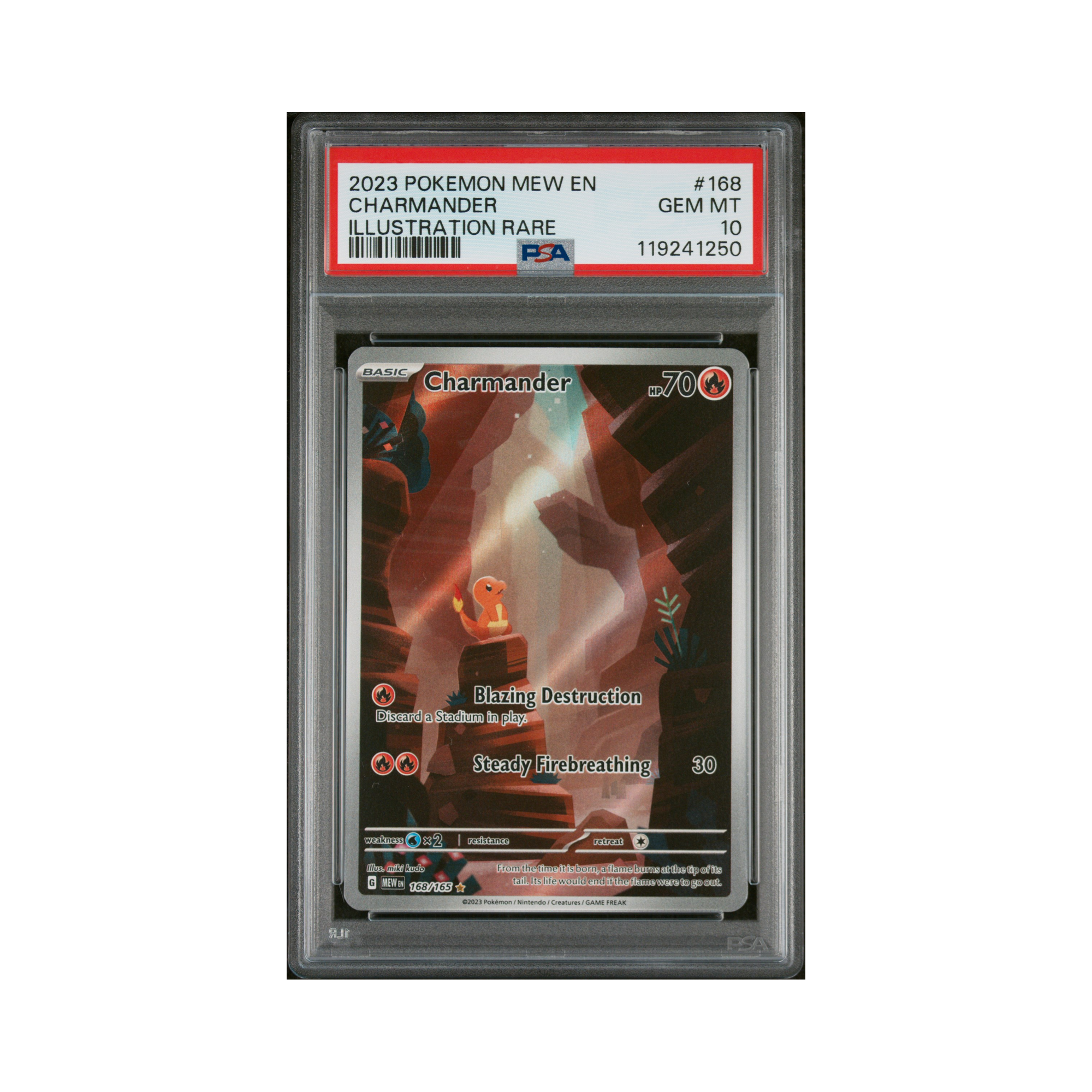 2023 Pokemon 151 Charmander #168 PSA 10