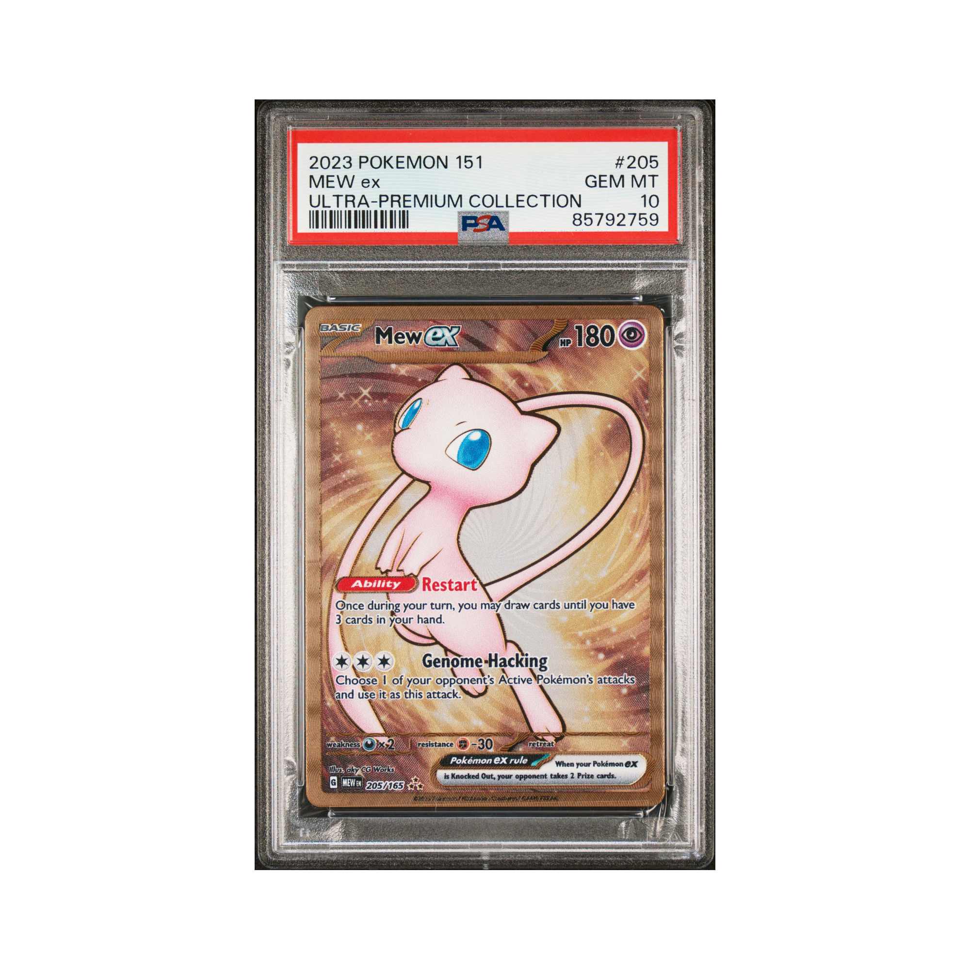 2023 Pokemon 151 Mew ex #205 PSA 10
