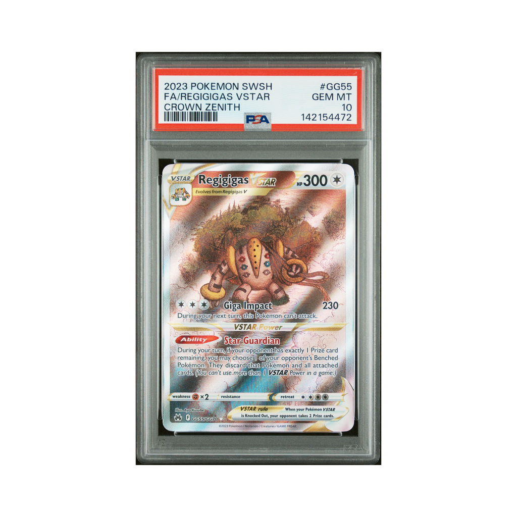 2023 Pokemon Crown Zenith Galarian Gallery Regigigas VSTAR #GG55 PSA 10