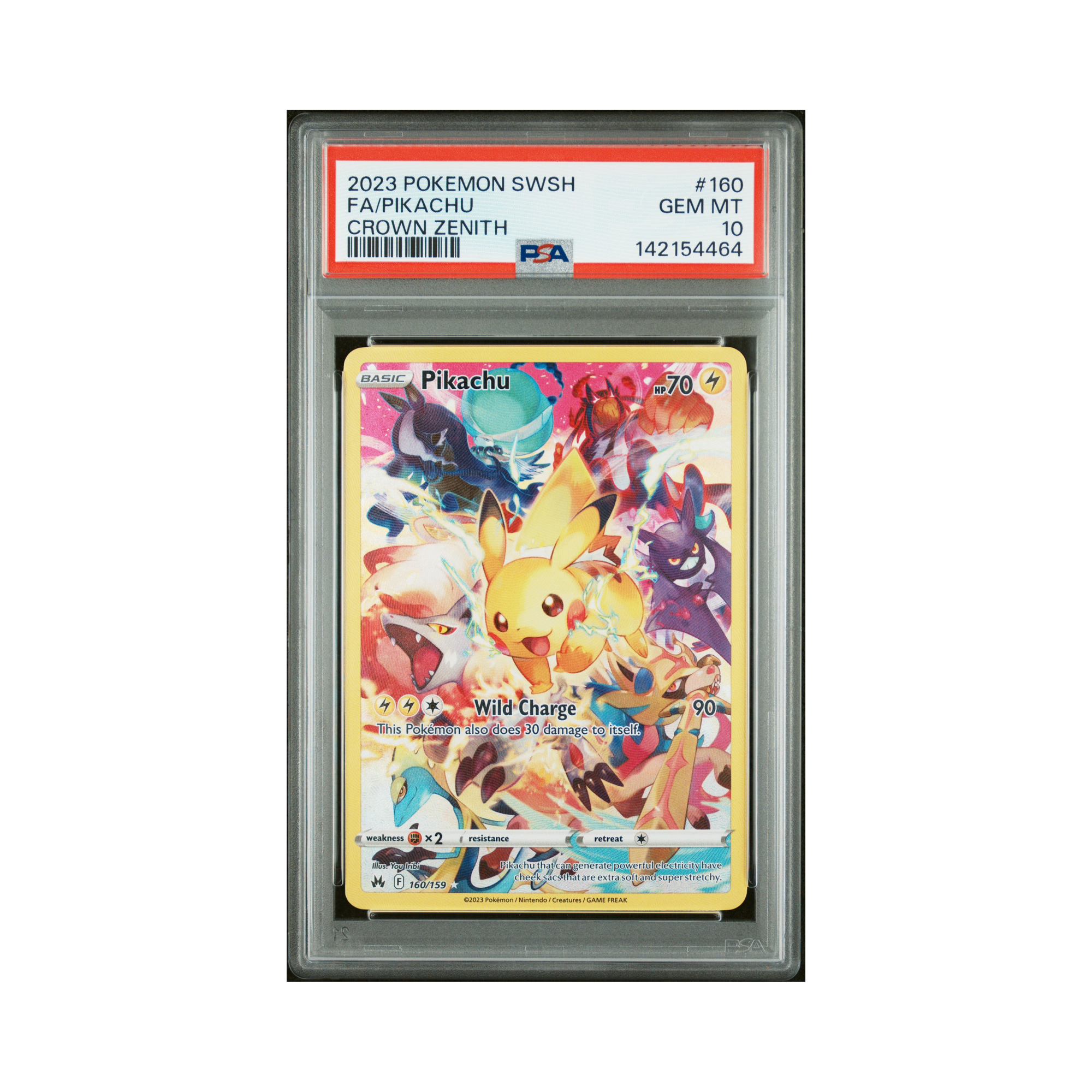 2023 Pokemon Crown Zenith Pikachu #160 PSA 10