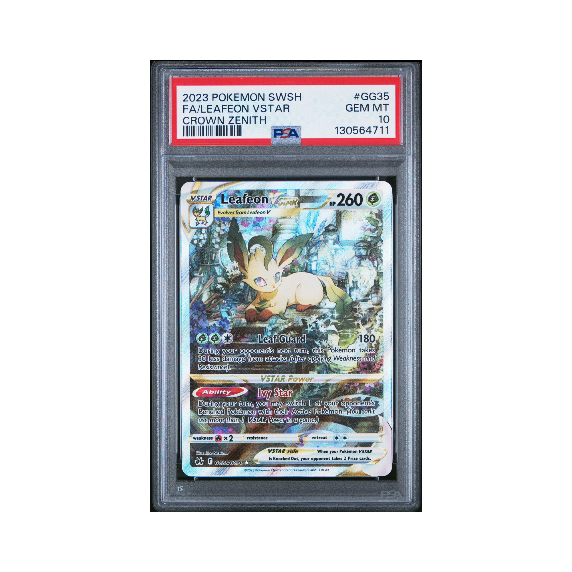 2023 Pokemon Sword And Shield Crown Zenith Leafeon VSTAR #GG35 PSA 10
