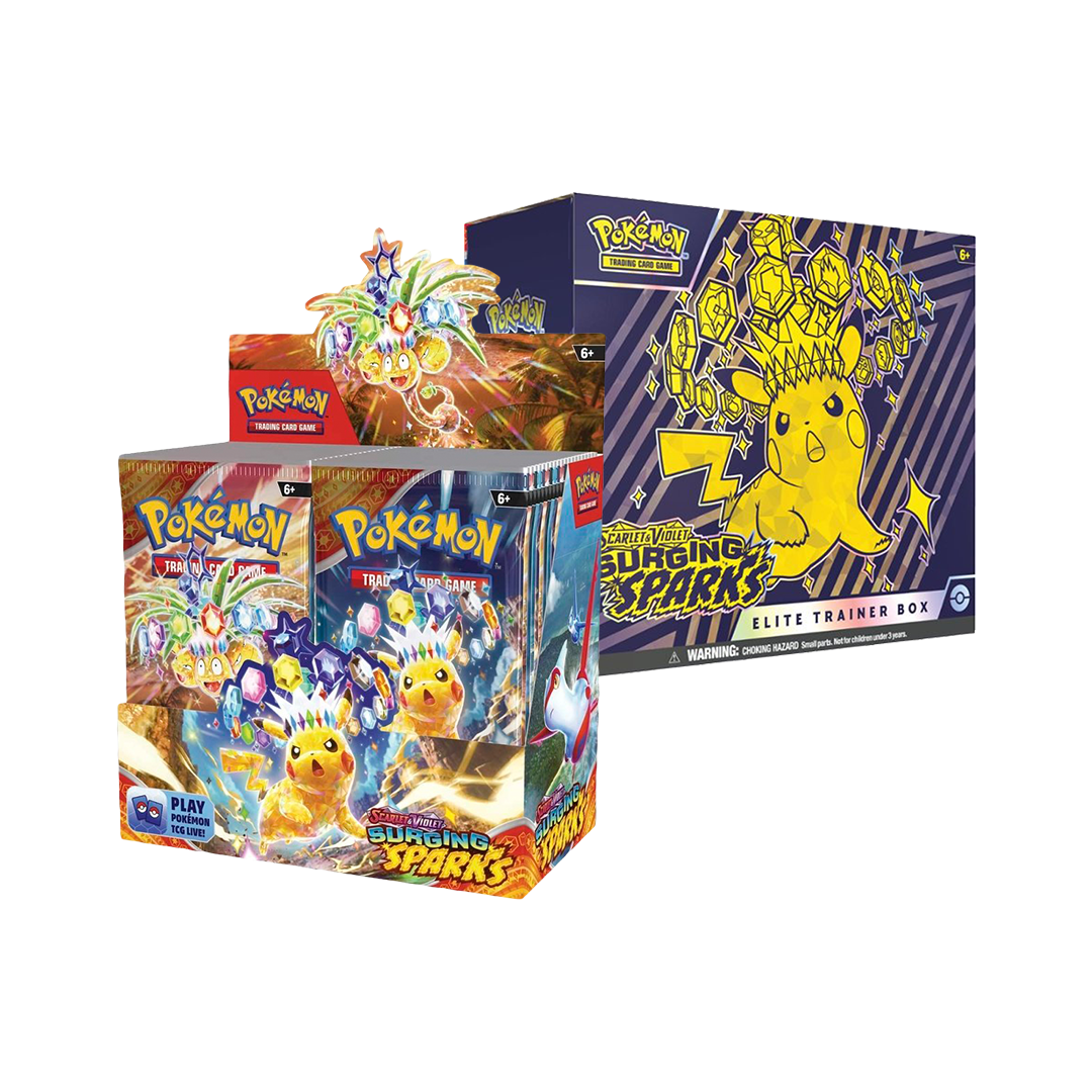 Pokemon Surging Sparks Booster Box + ETB Bundle