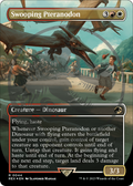 FOIL Swooping Pteranodon (Borderless) (Emblem) (REX-044) - Jurassic World Collection - Magic The Gathering