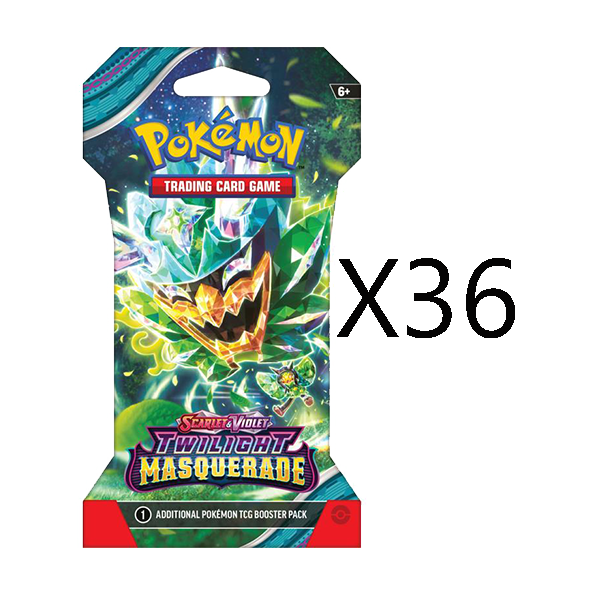 Pokemon Twilight Masquerade Sleeved Booster Pack Bundle of 36