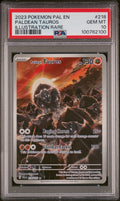 PSA 10 2023 POKEMON PAL EN-PALDEA EVOLVED #218 PALDEAN TAUROS ILLUSTRATION RARE