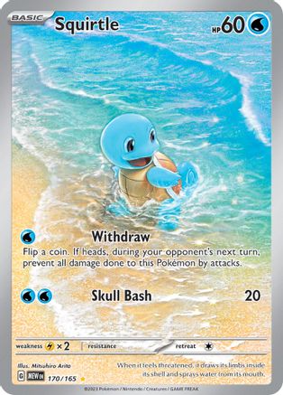 Squirtle - 170/165 Pokemon SV: Scarlet and Violet 151