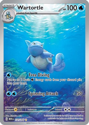 Wartortle - 171/165 Pokemon SV: Scarlet and Violet 151