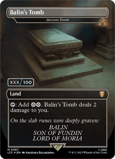 Balin's Tomb - Ancient Tomb (Serial Numbered) - Commander: The Lord of the Rings: Tales of Middle-earth (LTC)
