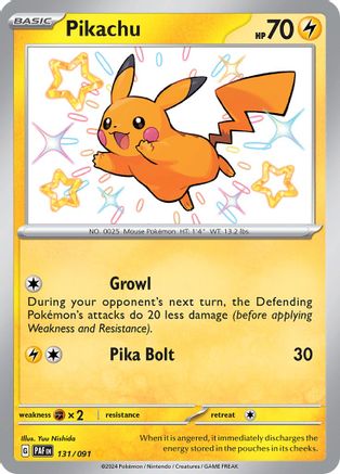 Pikachu - [131/091] SV: Paldean Fates Pokemon
