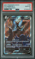 PSA 10 - 2021 POKEMON SWORD & SHIELD EVOLVING SKIES #189 FA/UMBREON V EVOLVING SKIES