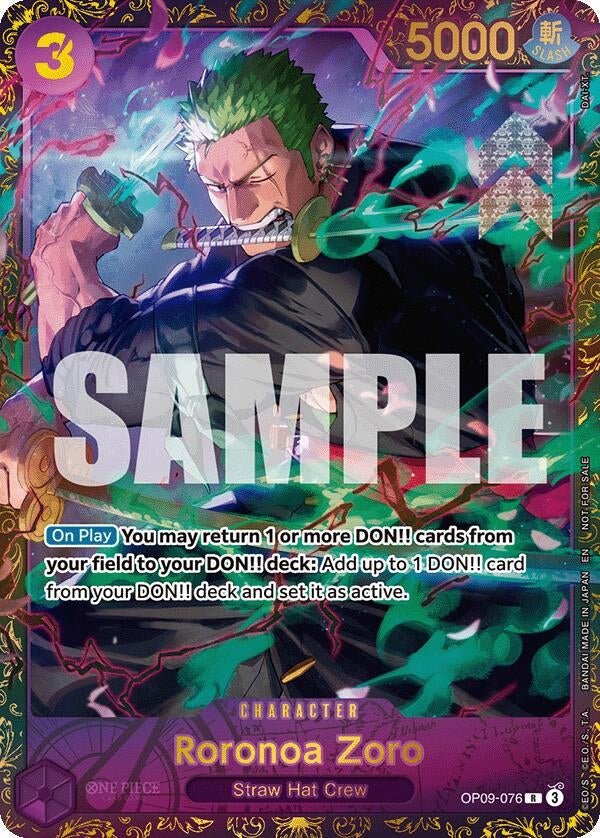 Roronoa Zoro (Championship 25-26 Regionals Season 1) (OP09-076) (Foil) [One Piece Promotion Cards]