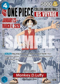 Monkey.D.Luffy (055) (College Basketball US Voyage) P-055 PR One Piece Promotion Cards  Foil