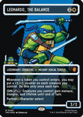 FOIL Leonardo, the Balance (0083) (Borderless) (Surge Foil) (TMC-083) - Commander: Teenage Mutant Ninja Turtles - Magic The Gathering