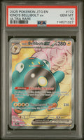 2025 POKEMON JTG EN-JOURNEY TOGETHER ULTRA RARE #172 IONO'S BELLIBOLT EX PSA 10