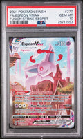 PSA 10 - 2021 POKEMON SWORD & SHIELD FUSION STRIKE #270 FA/ESPEON VMAX FUSION STRIKE-SECRET