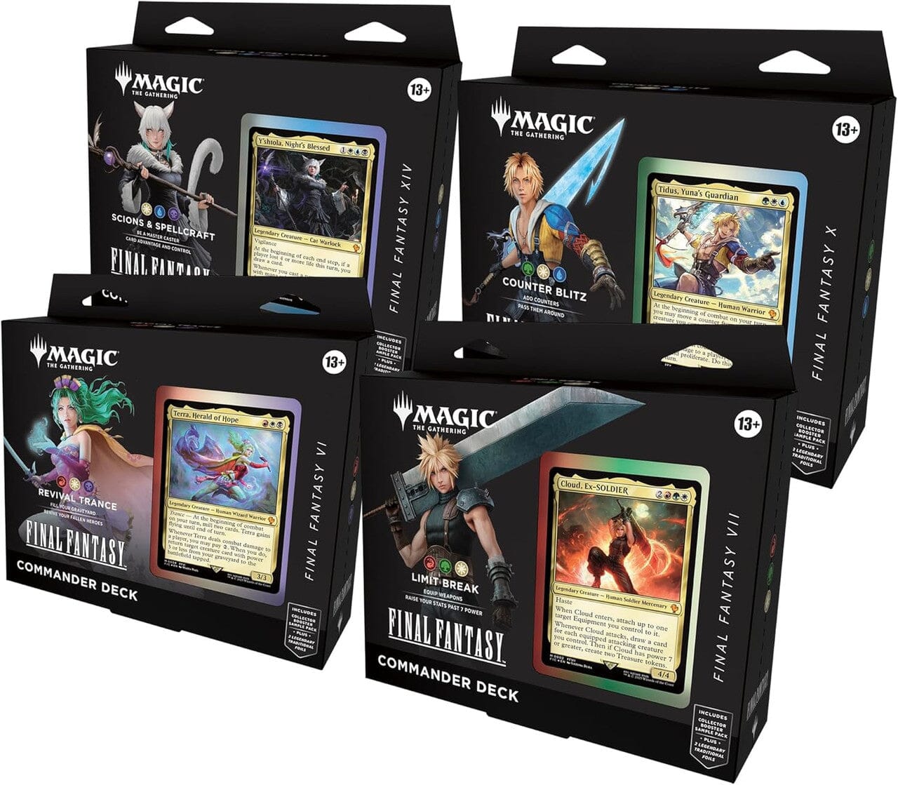Magic the Gathering - Final Fantasy - Set of 4 - Commander Deck