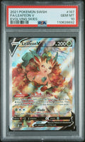 PSA 10 - 2021 POKEMON SWORD & SHIELD EVOLVING SKIES #167 FA/LEAFEON V EVOLVING SKIES