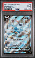 PSA 9 - 2021 POKEMON SWORD & SHIELD EVOLVING SKIES #175 FA/GLACEON V EVOLVING SKIES