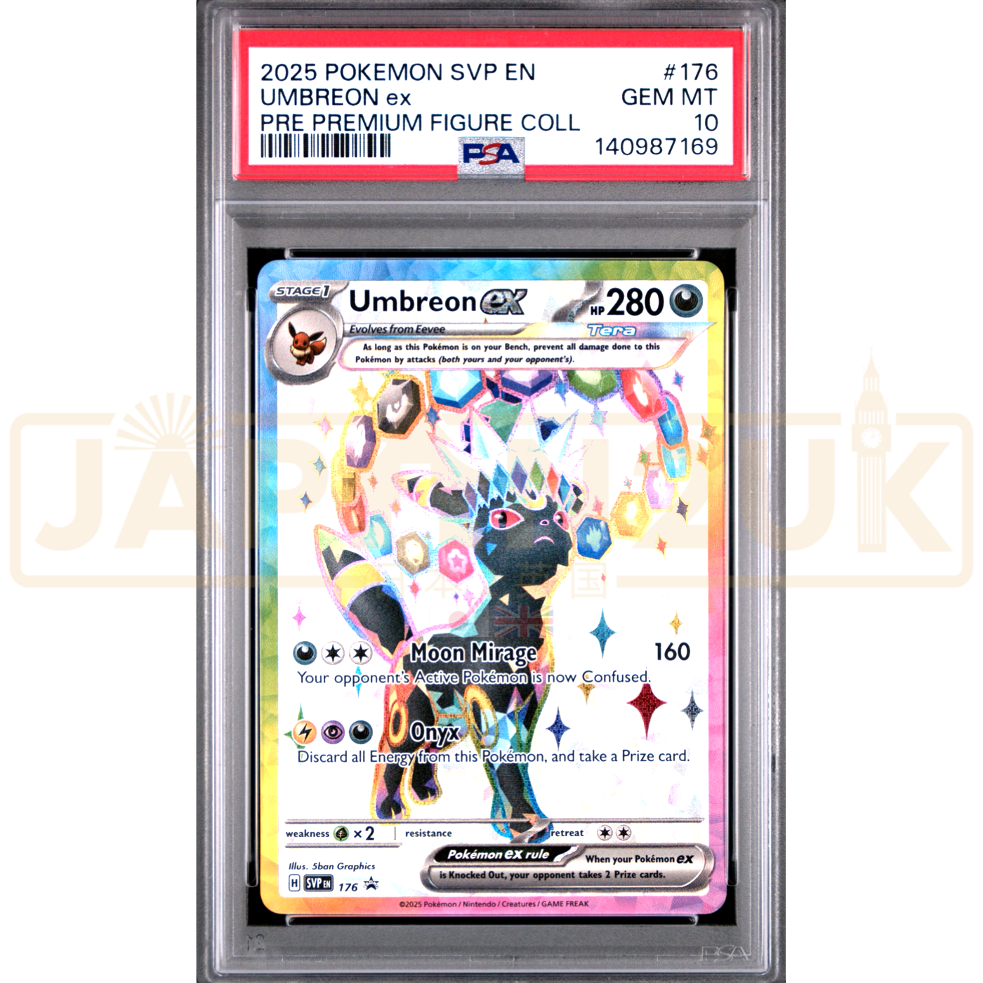 Pokemon Umbreon ex Holo Promo SVP EN 176 English Graded Card PSA 10 #140987169