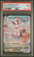 PSA 9 - 2021 POKEMON SWORD & SHIELD EVOLVING SKIES #212 FA/SYLVEON VMAX EVOLVING SKIES-SECRET