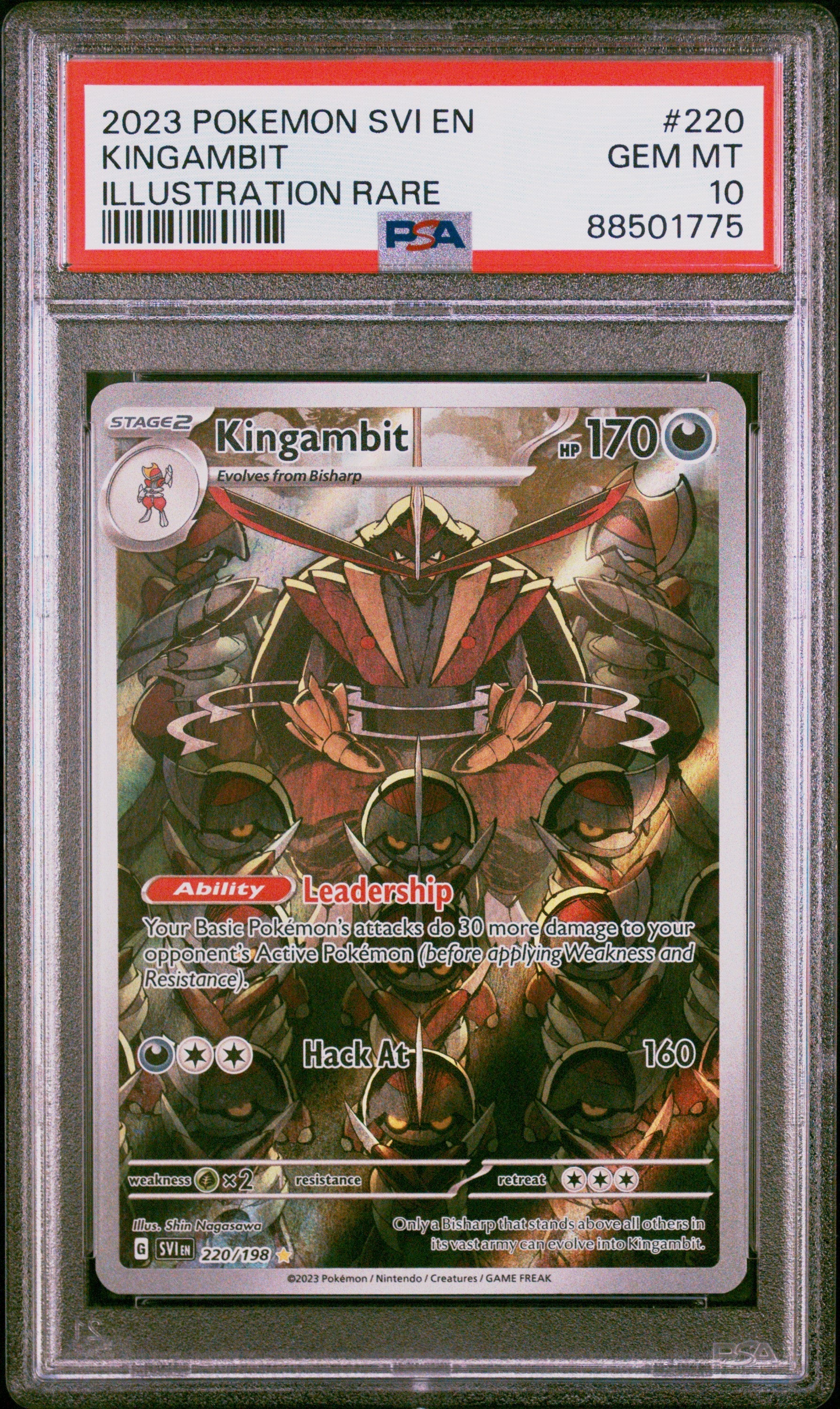 2023 POKEMON SVI EN-SCARLET & VIOLET #220 KINGAMBIT ILLUSTRATION RARE