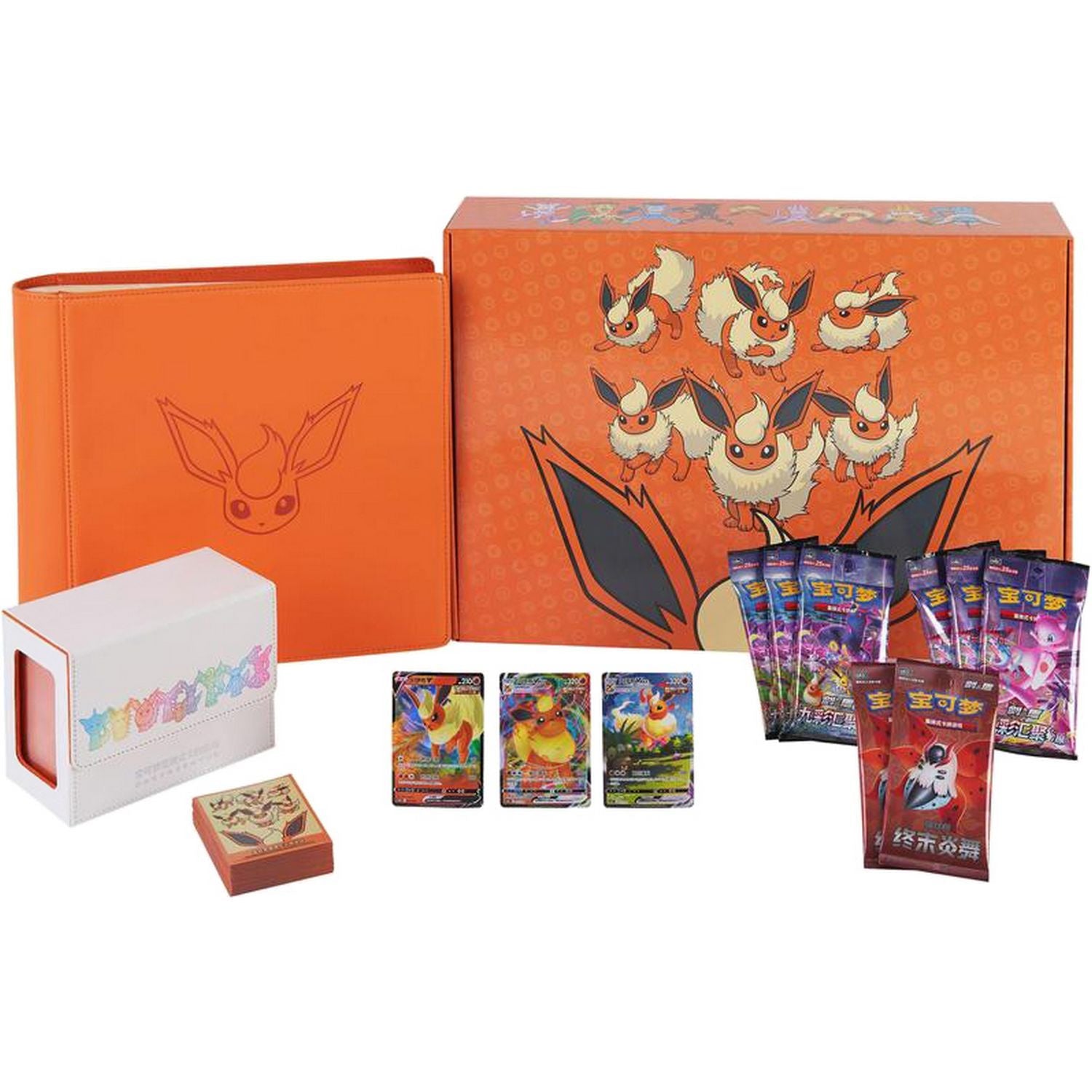 Pokemon: Chinese Eevee V Premium Gift Box Bundle "Flareon"