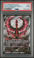 2021 POKEMON SWORD & SHIELD CHILLING REIGN #177 FA/GALARIAN MOLTRES V CHILLING REIGN PSA 9