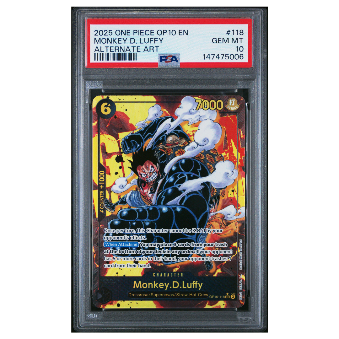 2025 ONE PIECE OP10-ROYAL BLOOD #118 MONKEY D. LUFFY ALTERNATE ART