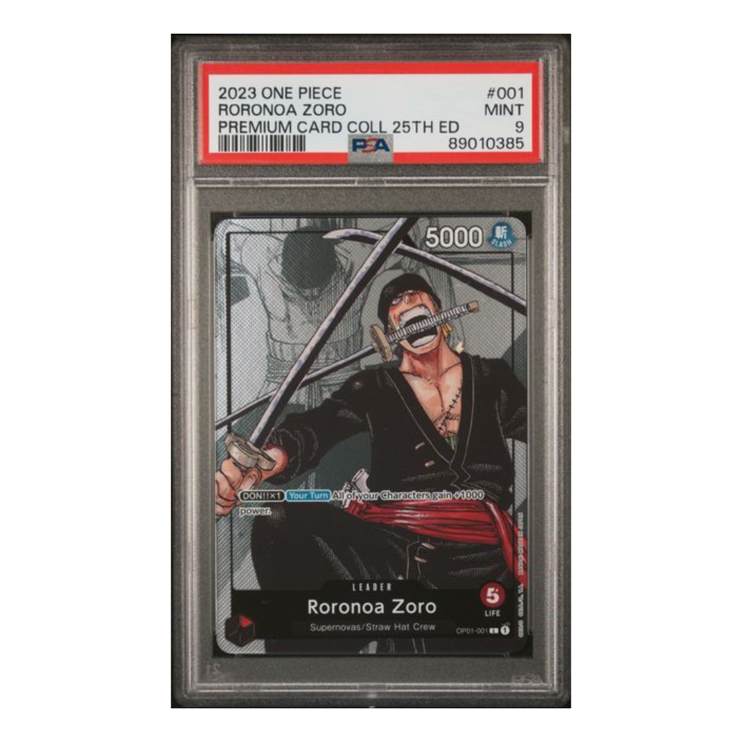2023 ONE PIECE PREMIUM CARD COLLECTION 25TH EDITION #001 RORONOA ZORO