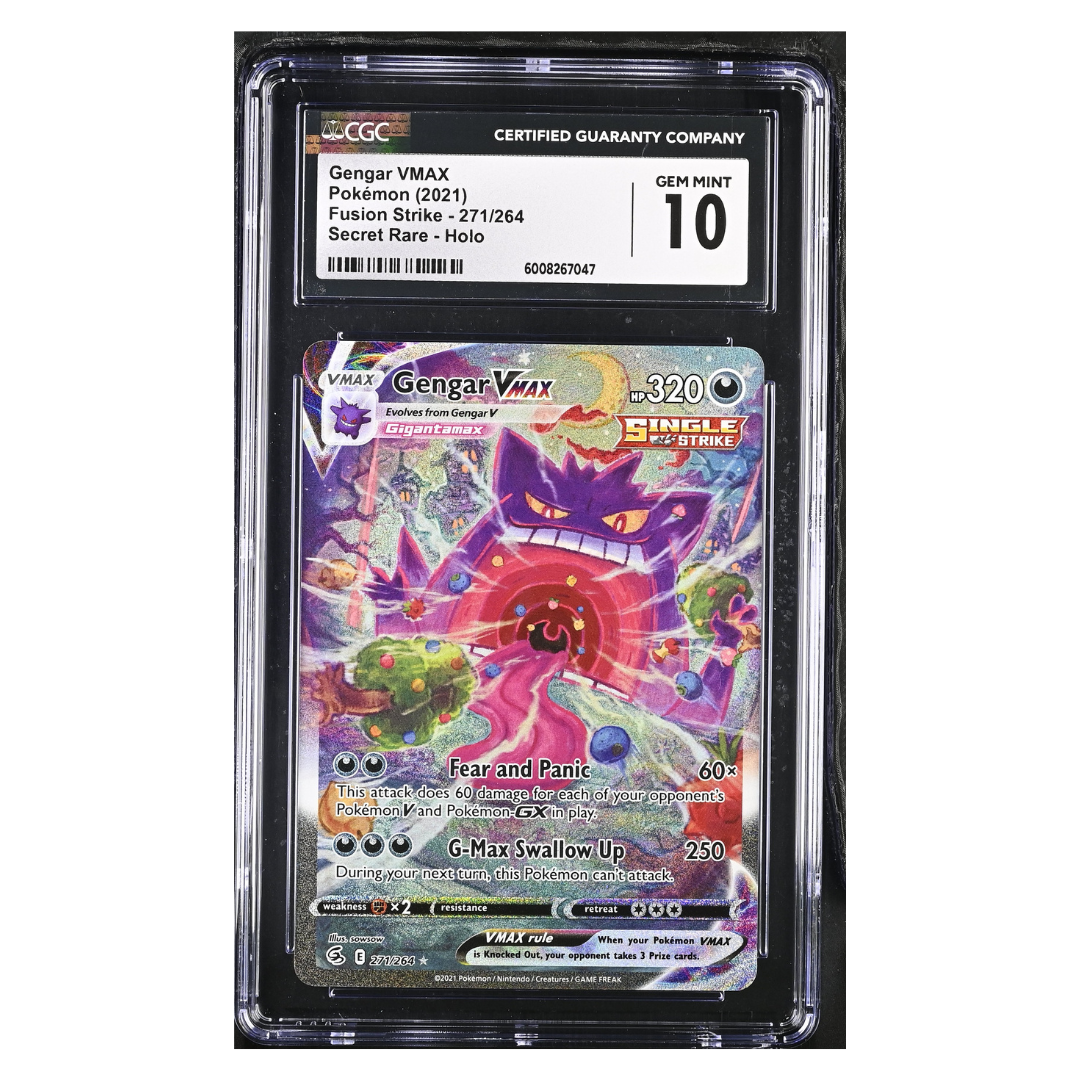 Pokemon Fusion Strike 2021 Gengar VMAX CGC 10