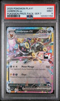 PSA 9 - 2025 POKEMON PLAY! POKEMON PRIZE PACK: SERIES 7 #060 UMBREON ex