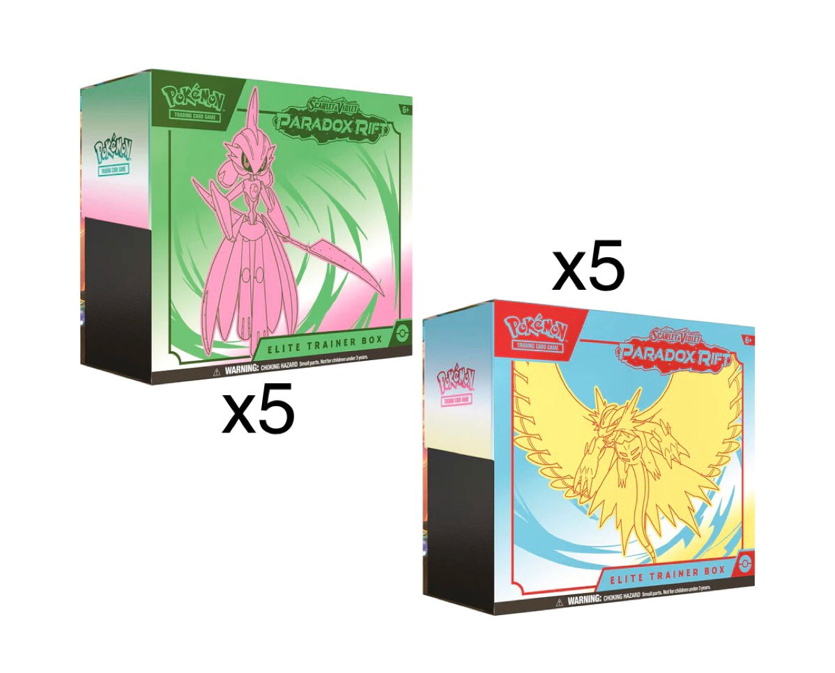 Pokemon Paradox Rift Elite Trainer Box Factory Sealed Case