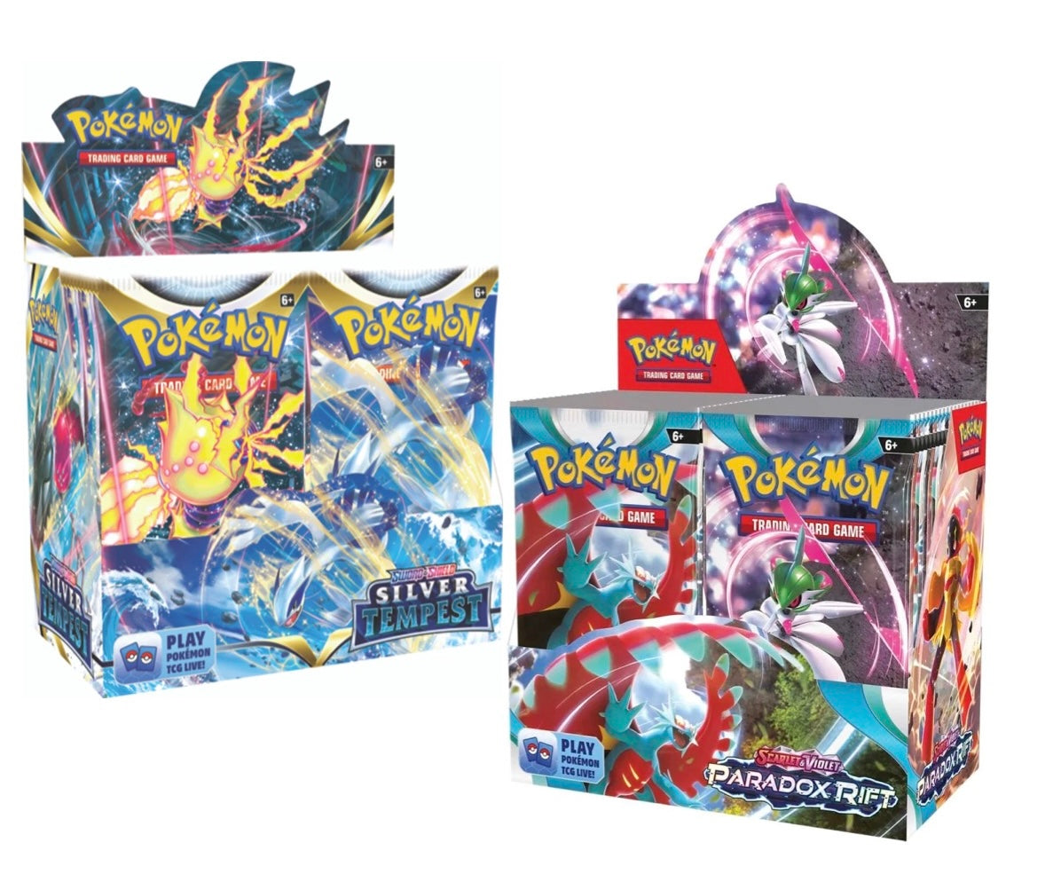 Pokemon Silver Tempest + Paradox Rift Booster Box Combo