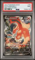PSA 9 - 2022 POKEMON SWORD & SHIELD BRILLIANT STARS #154 FA/CHARIZARD V BRILLIANT STARS