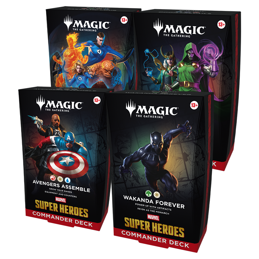 Magic The Gathering Marvel Super Heroes Commander Deck (Set of 4) (Pre-Order)