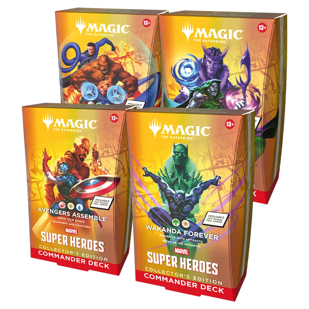 [PREORDER] Magic: The Gathering - Marvel Super Heroes Collector's Edition Commander Decks [Set of 4][WOTC Nationwide Delay]