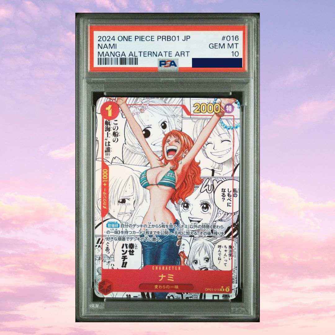 One Piece Nami OP01-016 Manga Alt Art Japanese PSA 10