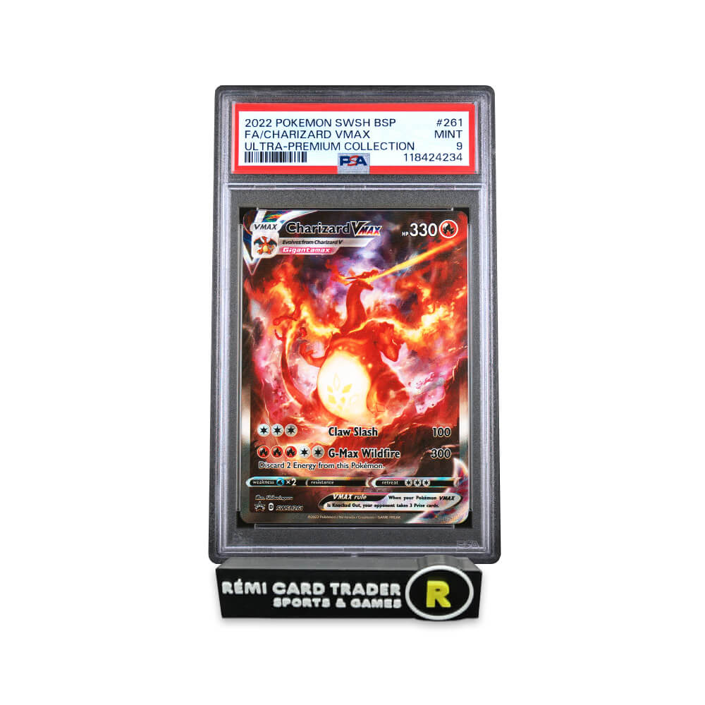 POKÉMON 2022 CHARIZARD VMAX (BLACK STAR PROMO) #SWSH261 PSA MINT 9