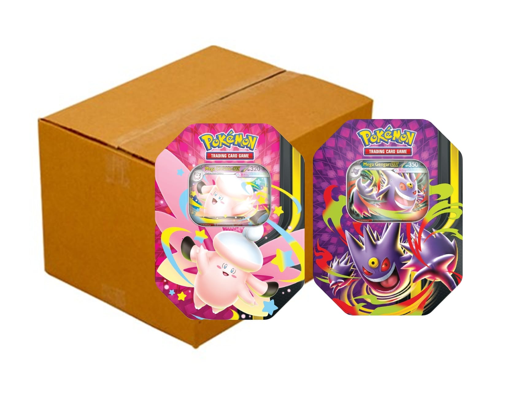 Pokemon Mega Moonlit [x6] Tins Sealed Case