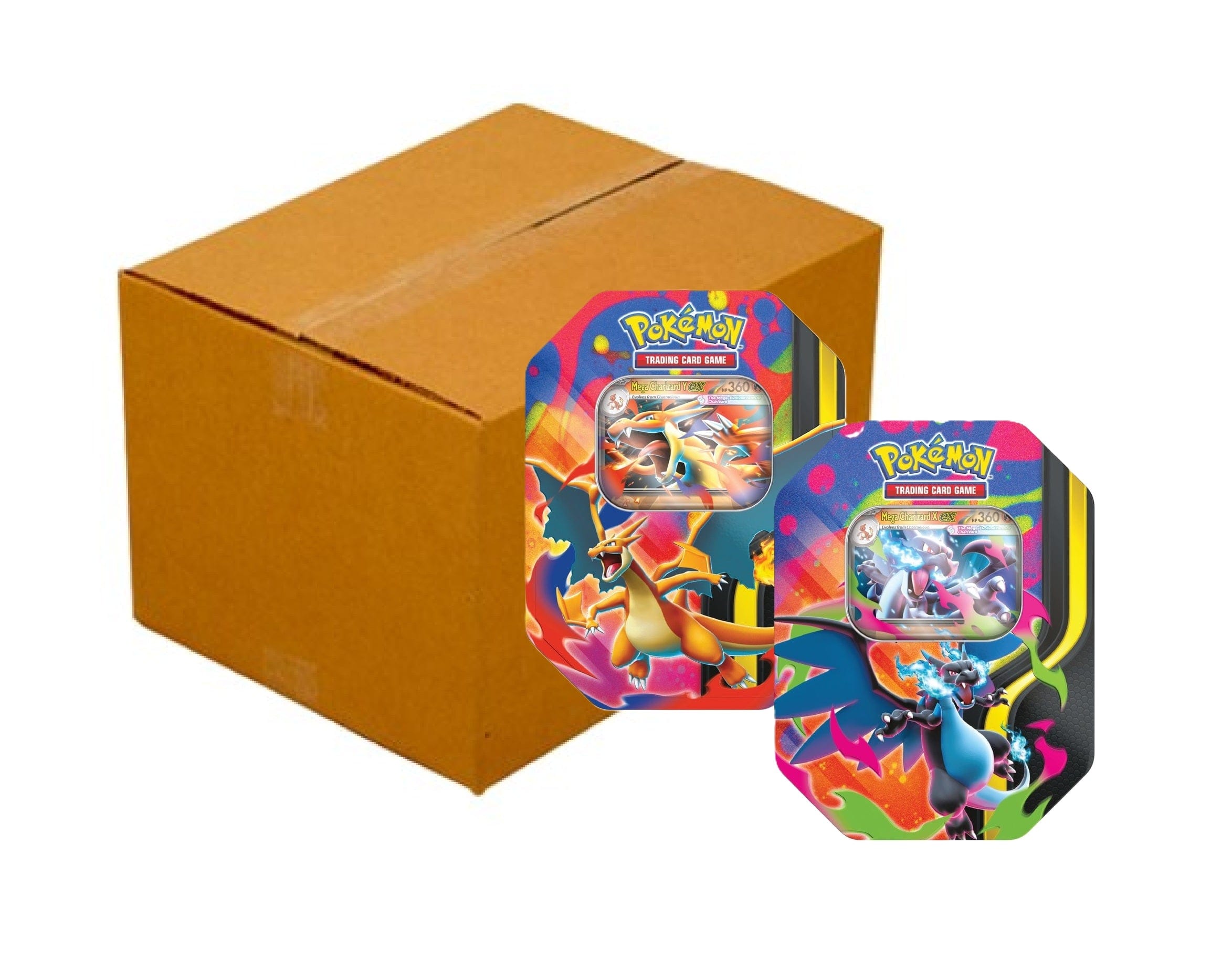 Pokemon Mega Charizard [x6] Tins Sealed Case