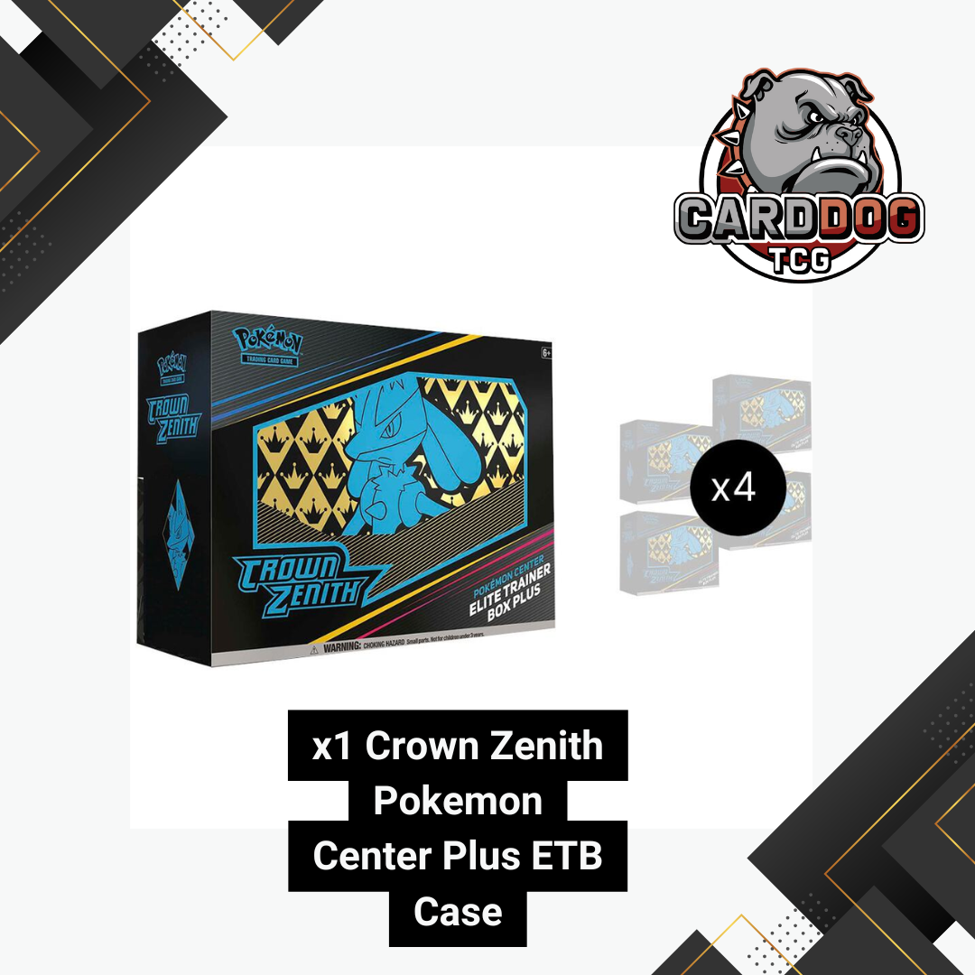 Pokemon Crown Zenith Pokemon Center ETB Plus Sealed Case (4 ETBs)